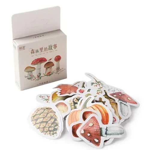 45pcs/pacáiste Lipéad Lipéad Pumpkin Foraoise Greamáin Stáiseanóireacht Maisiúla Leabharthú scrapála DIY Albam bata Lipéad