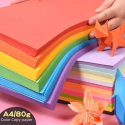 A4 Màu giấy cho giấy thủ công Inting Cắt cho Sếu Origami của trẻ em mẫu giáo