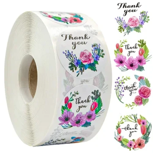 50 pcs 1 "paperezko eskuz egindako eranskailuak lore biribilak eskerrak emateko eranskailuak labean egiteko gutun-azaleko negozio zigiluaren etiketak Paperezko eranskailuak