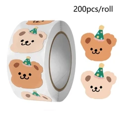 Sticeri Arth Bach Ciwt 50-200Pcs Tâp Gludiog Papur Cyfan INS Corea Syml Selio Sticer Pecyn Addurn Lables