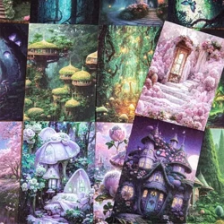 20 pcs cyfres goedwig freuddwyd Deunydd Papur Sothach Cynlluniwr Cylchgrawn Llyfr Lloffion Papur Cefndir Addurnol Diy Hen ffasiwn