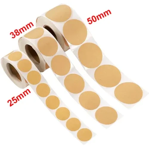 100/500Pcs Kraft Paper Stickers Round Blank Label Para sa Handmade Gift Tag Paper DIY Envelope Sealing Stickers Stationery