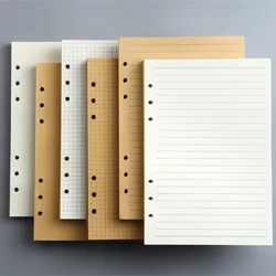45 Tờ A5 A6 A7 Rời Lá Notebook Đổ Xoắn Ốc Chất Kết Dính Bên Trong Dòng Trang Trống Thủ Công Lưới Bên Trong Giấy Văn Phòng Phẩm