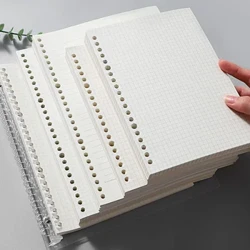 60 ark B5 A5 A6 løsblade Notebook Refill Spiralbinder Indre side Gitter Linje Planner Notesblok Papir Skole Kontorartikler