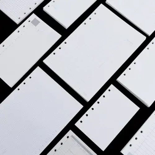 ʻO kēlā me kēia mahina Grid Dot 45 Sheets Line to do List A5 A6 A7 Paper Refill Loose Leaf Loose Page Binder Inside Page Notebook Refill