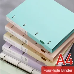 A4 Binder D-Type Punch Folder Lưu trữ văn phòng Vòng tập tin Giấy kiểm tra không thấm nước Thư mục lưu trữ dữ liệu Chất kết dính 4 lỗ Đồ dùng học tập