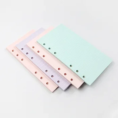 40 Sheets Kawaii A5 A6 Loose Leaf Notebook Refill Spiral Binder Index Paper Inner Pages Daily Planner Line Grid Blank Agenda