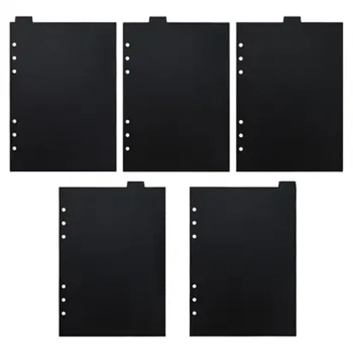 Nani 6 Puka ʻEleʻele Pepa Planner A5 A6 A7 Notebook Paper Divider Binder Index Separator Index Divider Loose-leaf Divider