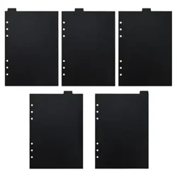 Sevimli 6 Delik Siyah İç Kağıt Planlayıcısı A5 A6 A7 Defter Kağıdı Bölücü Bağlayıcı Dizin Ayırıcı Dizin Bölücü Gevşek Yaprak Bölücü