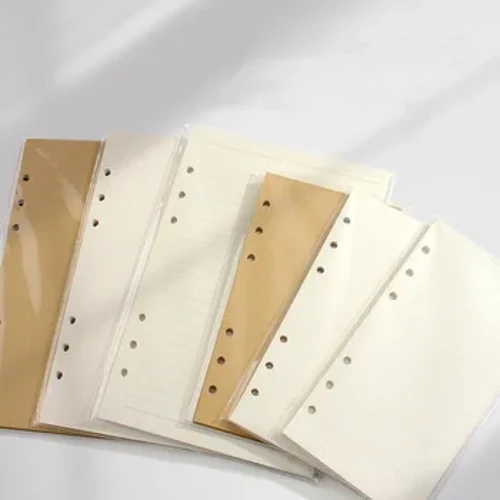 A5 A6 A7 Loose Leaf Notebook Refill Spiral Binder ʻaoʻao ʻaoʻao i loko o kēlā me kēia pule i kēlā me kēia pule e hana ai i ka laina Dot Grid i loko o nā mea kākau pepa.