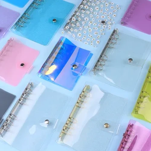 A7/A6/A5 Hoa Hồng Vàng Tím Xanh Lấp Lánh Bling Chất Kết Dính Notebook Bìa Nhật Ký Chương Trình Nghị Sự Lập Kế Hoạch Bìa Giấy Trường Văn Phòng Phẩm