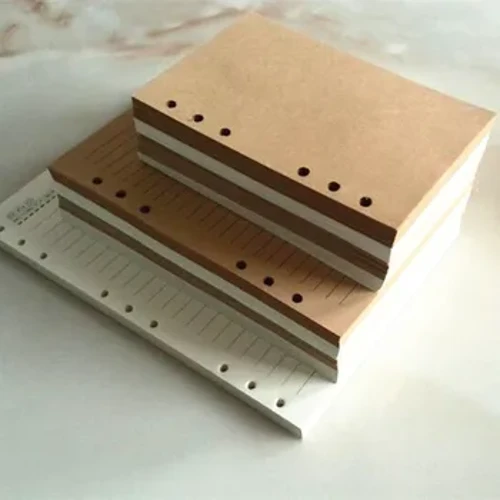 A4 B5 A5 A6 A7 Loose Leaf Notebook Refill Spiral Binder Inner Sidan Grid Blank Line Diary Agenda PlannersChool Stationery