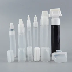1PC Plastična prazna šipka za olovku 3 mm 5 mm 6 mm 8 mm 10 mm 15 mm 30 mm Bačve Cijev Grafitna olovka Tekuća kreda marker Diy dodaci za olovke