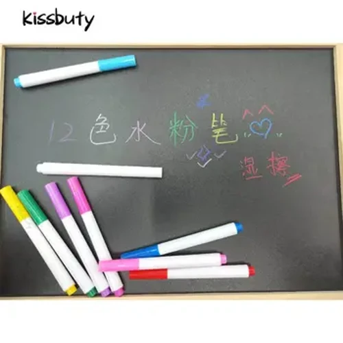 50-420Pcs/Set Keʻokeʻo Liquid Chalk Pen Marker Water-Based Erasable Pen Glass Windows Electronic Blackboard Window Keʻokeʻo Pen