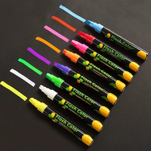 Kapur Cairan Dihapus Highlighter Fluorescent Marker Pen, Kanggo Papan Tulis Graffiti LED Papan Tulis Papan Tulis