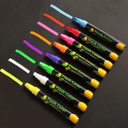 Caneta fluorescente apagável do marcador do iluminador do giz líquido, para o quadro branco da propaganda do graffiti do diodo emissor de luz