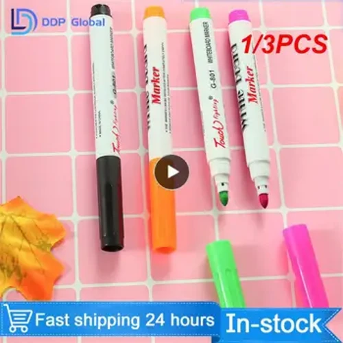 1/3PCS Knysna 12 Colori Pennarello per Lavagna Cancellabile Pennarelli Colorati Penne per Gesso Liquido Scuola Ufficio di Scrittura Pittura