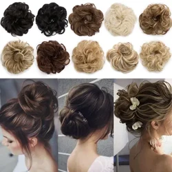 S-noilite bande élastique synthétique avec cheveux bouclés Chignon cheveux femmes cordon queue de cheval postiches noir brun blond postiche