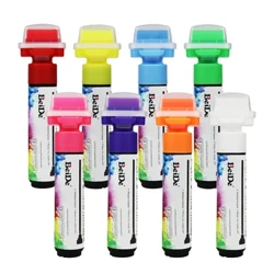 Marqueur de craie liquide plat de 30mm, marqueur de Graffiti effaçable à sec et humide pour fenêtre, verre, tableau noir, panneau LED