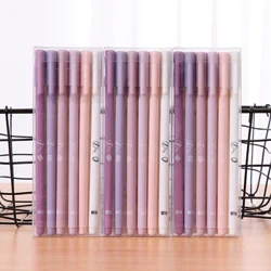 6pcs/set Avocado Glas Dúigh Dubh Morandi Peann Glóthach Simplí Caipín Triomú Tapa Soláthraíonn Peann Neodrach Soláthairtí Peann Glóthach
