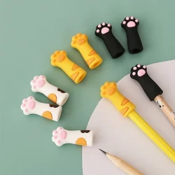 3 Pezzi Simpatico Topper per Matita con Zampa di Gatto Topper per Matita per Cartoni Animati Topper per Matita in Silicone Anti-Masticazione per Ricompensa di Classe per Studenti per Bambini