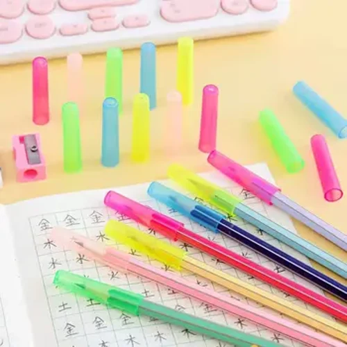 10 PCs Bleistift Schutzabdeckung Schutzkappe gemischte Farbe Kunststoff -Kunststoff -Stiftkappe Farbstifte Extender Stiftspitze Schutzabdeckung