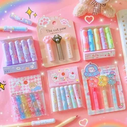 1 mhála Caipín Peann luaidhe Cat Kawaii Clúdaíonn Peann Topper Cartúin Do Pháistí Soláthairtí Scoile Stáiseanóireacht Síneach Peann luaidhe gleoite