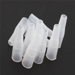 Kualitas tinggi 10 pcs Transparan putih Pencil Cap Pen Cover Siswa Sekolah Perlengkapan Alat Tulis Kantor