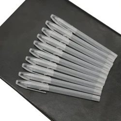 모조리! 10pc 젤 펜 케이스 볼펜 투명 핸들 쉘 커버 Simple Styple 최소 핸들 커버 쉘 편지지