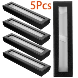 5 stk Heaven and Earth Cover Pen Case Sort Pen Holder Farvet Gel Pen Ur Case Holder Pen Display Case Enkel Pen Container
