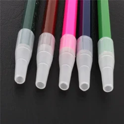 10pcs Transparan putih Pencil Cap Pen Cover Siswa Sekolah Perlengkapan Alat Tulis Kantor