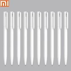 Eredeti Xiaomi Mi Gel Pen 10 db 0,5 mm-es fekete utántöltő, kupak nélküli Bullet Pen Smooth Switzerland MIKRON Nib japán tinta