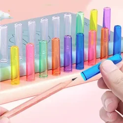 50 stks Kawaii Briefpapier Studentenprijs Geschenken Kinderen Potlooddop Pen Protector Cap Potlood Cover Potlood Extender