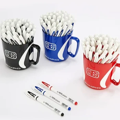 12c Brand Poeth! Brand Enwog AIHAO 801A 0.5MM Cap Gel Inc Pen Arholiad Angenrheidiol Ysgol a Chyflenwad Swyddfa Ysgrifennu Llyfn Ansawdd Uchel