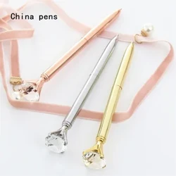 Izigqoko ezisezingeni eliphezulu 092 Isigqoko se-Crystal Diamond Model Ihhovisi lebhizinisi Izinto zokubhala zesikole I-Ballpoint Pen Amapeni amabhola ezezimali amasha