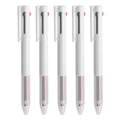 3 in 1 Dreifarben-Druck, Neutralstift, 0,5 mm, Kugelkopf, Schwarz, Rot, Blau, integrierte Notizstifte zum Schreiben, Bürobedarf