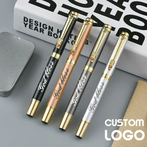 I-Dragon Head Ilogo ye-Metal Ballpoint Pen Engokwezifiso Igama Eliqoshwayo Isiginesha Ipeni Lokudala Ukukhangisa Izipho Zothisha Ikhwalithi Yokubhala