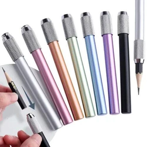 3/4/5/6/7/8 Stéck / Set Bleistift Extender Holder Upassbar Dual Head / Single Head Sketch School Painting Art Writing Tool