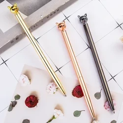 5 Stück/Los Kugelschreiber aus Metall, modischer Fuchskopf, Styling-Stift, Werbegeschenk, Werbestift, neuartige Stifte zum Schreiben von Schreibwaren