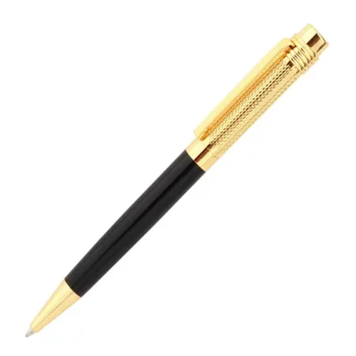 Ansawdd Uchel Moethus 856 Pur het Aur Swyddfa Ddu cyflenwadau Canolig Nib Ballpoint Pen Newydd