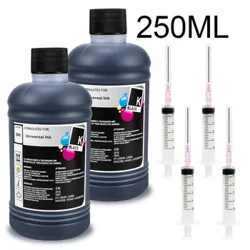 250 ml tindiga universaalne värvitindi pudel HP 301 302 304 305 21 350 jaoks Epson L100 L200 L392 jaoks Canoni PG545 540 printeri tindi jaoks