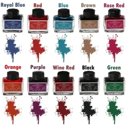 Süsinikuvaba tint täitesulepea jaoks 15 ml Mittesüsiniku tindiga täitesulepead Kirjatarbed pliiatsi tindipudeli printeri keemiline tint
