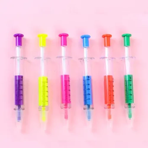 40 Pcs Erizain Boligrafo Kawaii Buru Bikoitza Boligrafoa Eskola Bulegorako Idazteko Tresna Ikasleen Margoketa Kolore Nabarmentzeko Papergintza