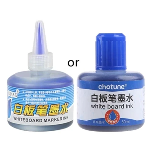 1 üveg 50 ml-es utántöltő tinta tinta utántöltőhöz Fehértábla jelölőtoll Fekete Piros Kék