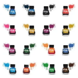 30ml shisha shisha silliq yozuvchi favvora qalam siyohni to'ldirish maktab o'quvchilari ish yuritish buyumlari 16 rang C5AE