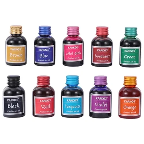 10 Bottles Calligraphy Pen Ink Useful Durable Creative Portable Practical Fountain Pen Ink Writing Ink Painting Ink