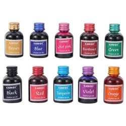 10 Bottles Calligraphy Pen Ink Useful Durable Creative Portable Practical Fountain Pen Ink Writing Ink Painting Ink