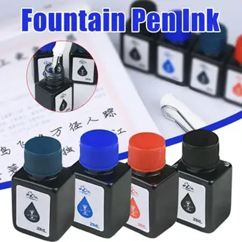 20 ml dolma kalem mürekkebi divit kalem mürekkep şişesi Mavi Mürekkep Dolum Yazı Mürekkepleri Mevcut Kaligrafi Sanat Mürekkep Kesesi Öğrenci Istasyonu