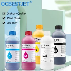 500 ml/pudeli DTF-tint Tavaline kvaliteet PET-kile ülekandetint Epson 1430 L800 L1800 1390 I3200 PET-kile printimiseks ja ülekandeks