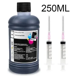 250ML/Ibhodlela Ikhithi Yokugcwalisa Kayinki Emnyama Ye-Canon PG510 CL511 PG 540 545 445 440 CL 541 546 XL Iphrinta I-Inkjet Cartridge Tank